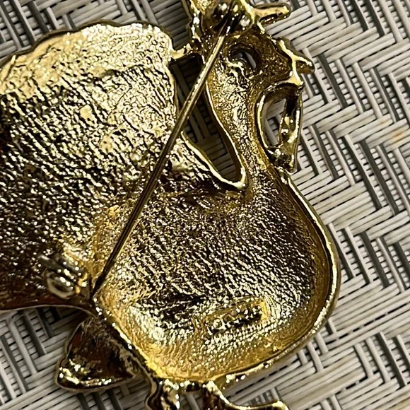 Vintage Turkey Brooch. Thanksgiving Turkey - Picture 6 of 13